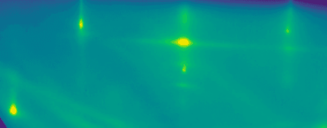 CoSi material system RHEED pattern image