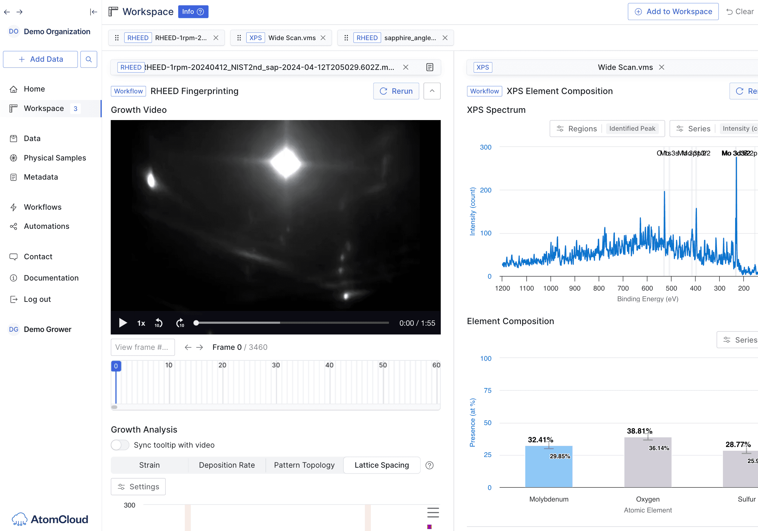 AtomCloud platform dashboard screenshot