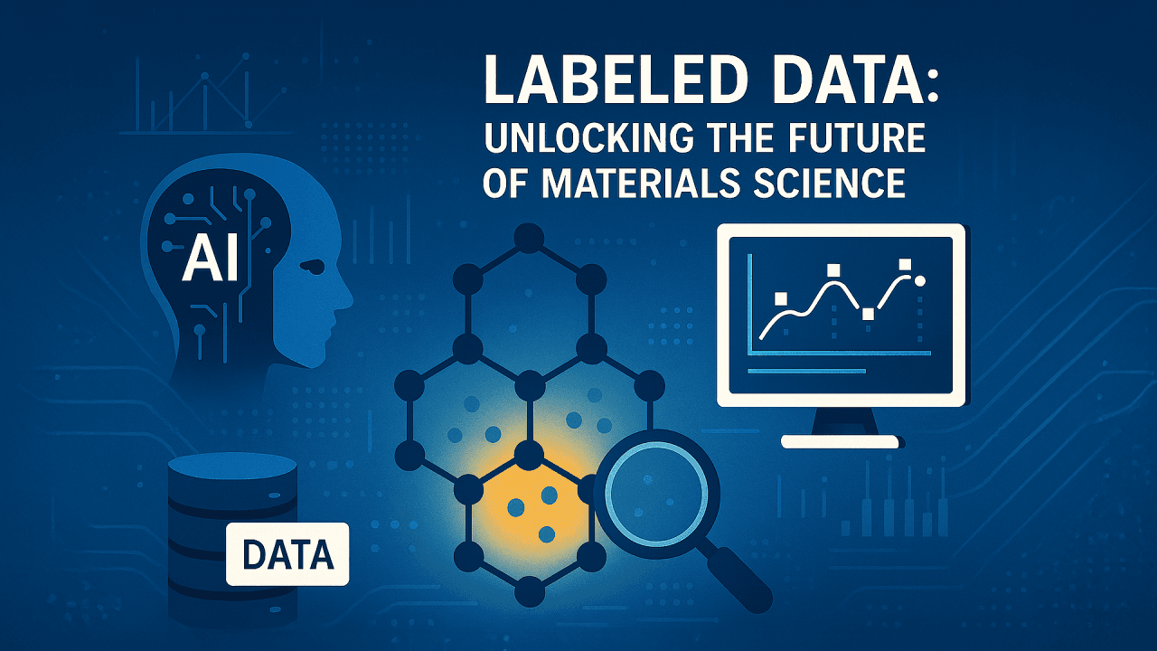 The future of materials science is labeled data