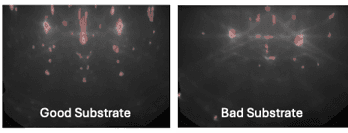 Differentiation of good and bad substrates from RHEED fingerprints